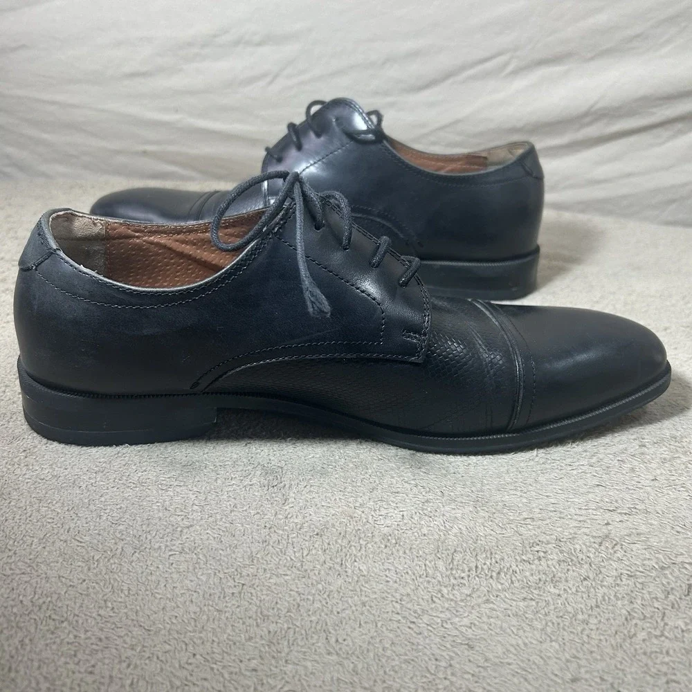 Florsheim Mens 9.5EEE Black Leather Cap Toe Oxford Dress Shoes 14220-001